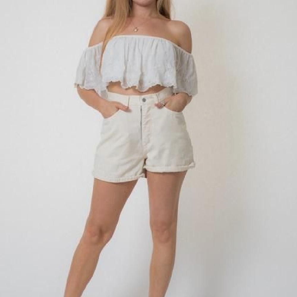Vintage 90's Mom Dad Eddie Bauer High Waisted Khaki Shorts 14